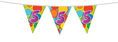 Vlaggenlijn 5 Jaar 10m - Partywinkel - 8711319055057