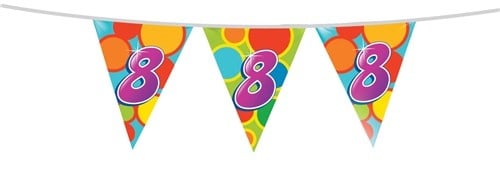 Vlaggenlijn 8 Jaar 10m - Partywinkel - 8711319055088