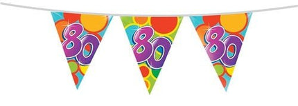 Vlaggenlijn 80 Jaar 10m - Partywinkel - 8711319055323