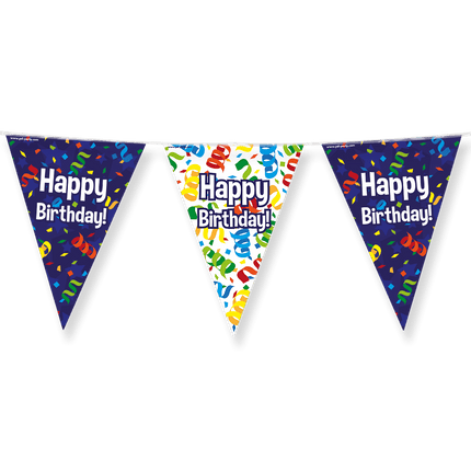 Vlaggenlijn Happy Birthday 10m van Paper Dreams koop je bij Partywinkel