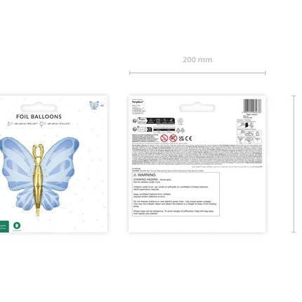 Vlinder Helium Ballon 69cm van Partydeco koop je bij Partywinkel