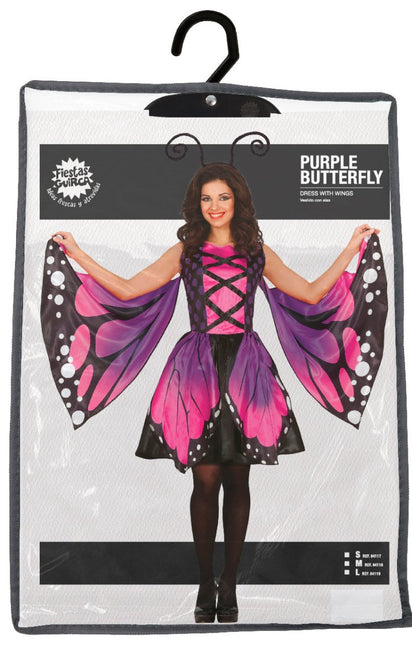 Vlinder Kostuum Paars Dames Vlinder van Fiestas Guirca koop je bij Partywinkel