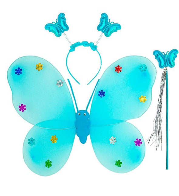 VLINDER SET BLAUW van Widmann koop je bij Partywinkel