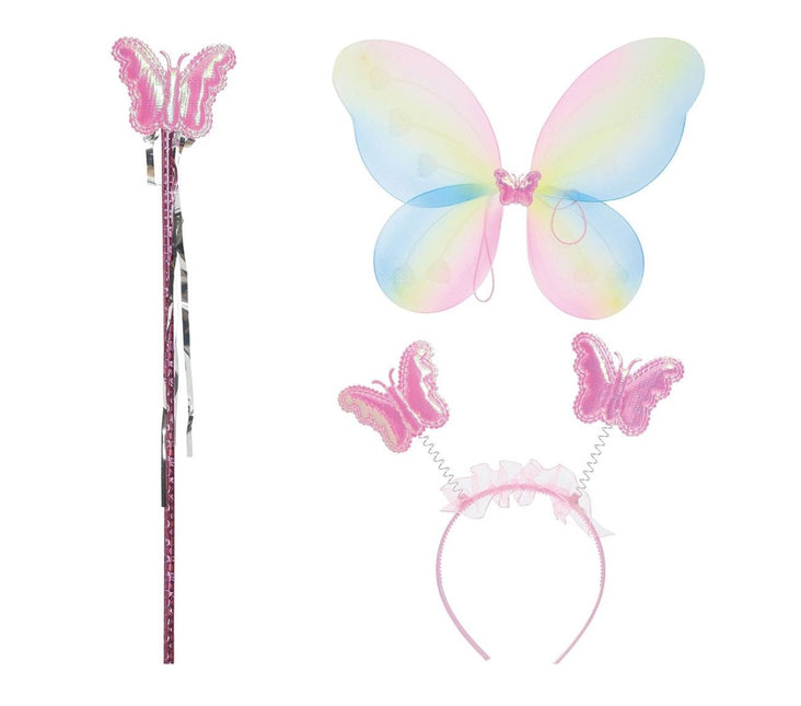 Vlinder Set Gekleurd 3 delig van Fiestas Guirca koop je bij Partywinkel