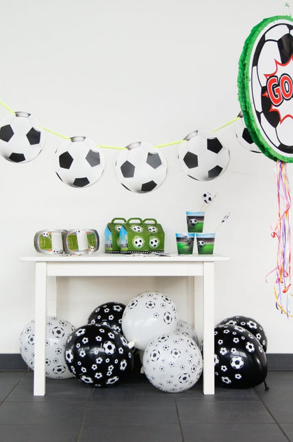 Voetbal Ballonnen 30cm 8st - Partywinkel - 8714572262057