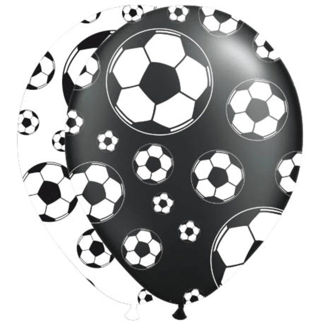 Voetbal Ballonnen 30cm 8st - Partywinkel - 8714572262057