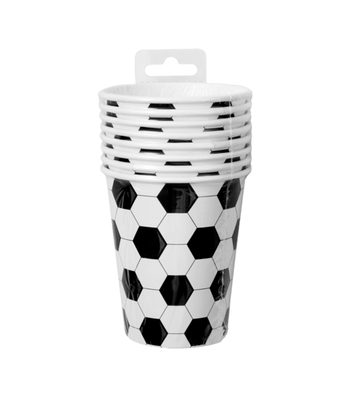 Voetbal Bekers 9cm 8st van Paper Dreams koop je bij Partywinkel