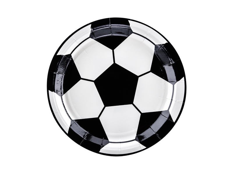 Voetbal Borden 18cm 6st van Partydeco koop je bij Partywinkel