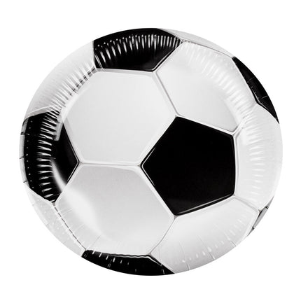 Voetbal Borden Papier 23cm 10st van Boland koop je bij Partywinkel