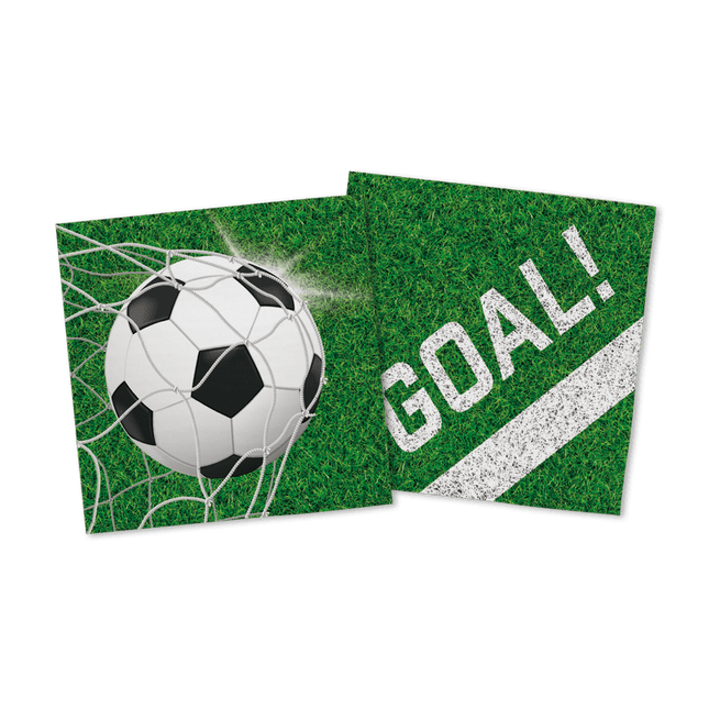 Voetbal Servetten Goal! 33cm 20st van WeFiesta koop je bij Partywinkel