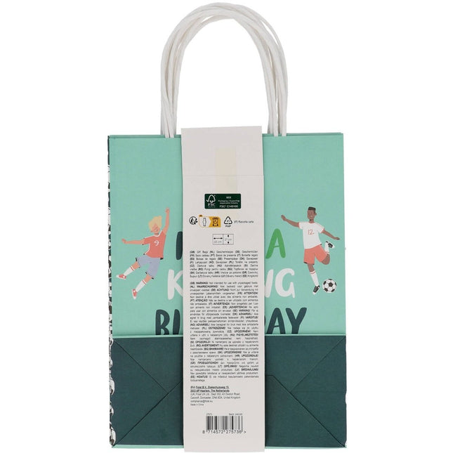 Voetbal Uitdeeltasjes 27cm 6st van Folat koop je bij Partywinkel