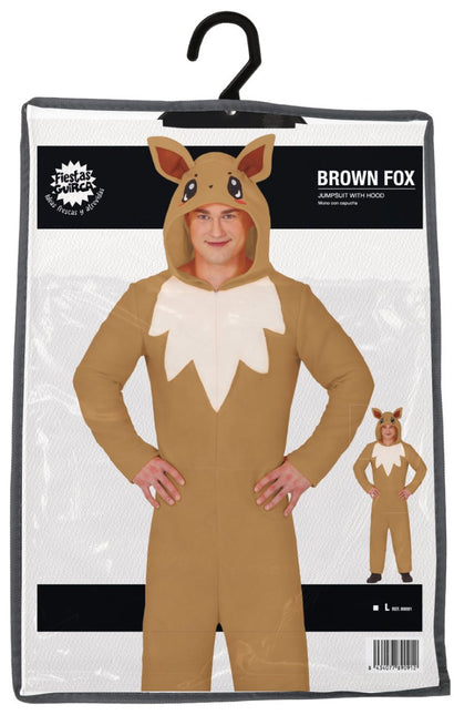 Vos Onesie Bruin Beige van Fiestas Guirca koop je bij Partywinkel