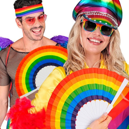 Waaier Regenboog van Widmann koop je bij Partywinkel
