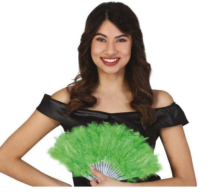 Waaier Veren Groen van Fiestas Guirca koop je bij Partywinkel