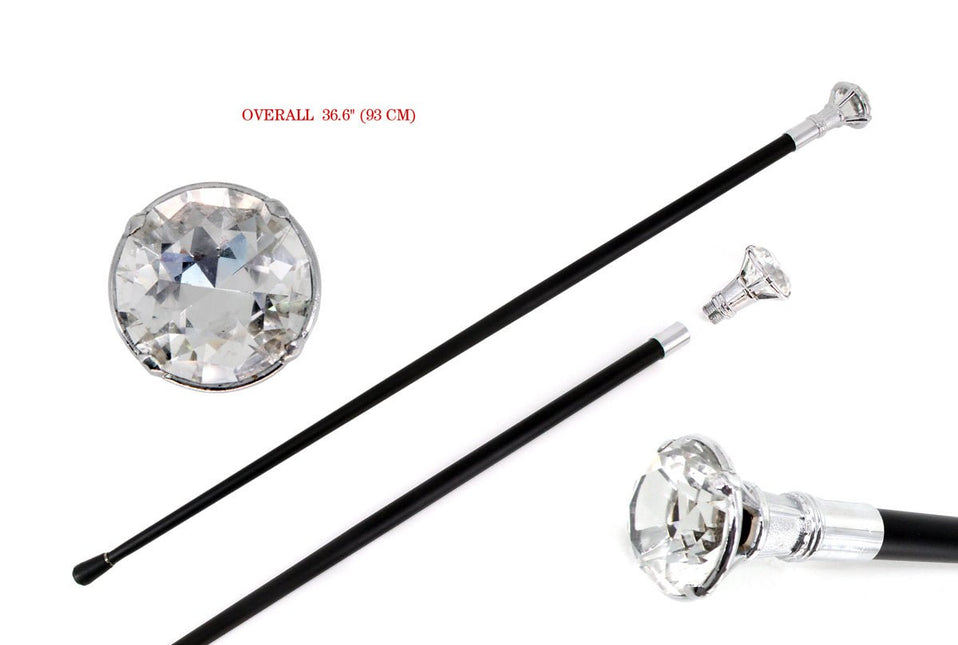 Wandelstok Diamant 93cm van Wilbers & Wilbers koop je bij Partywinkel