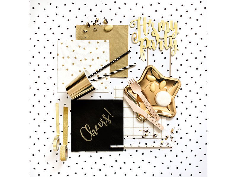 Washi Tape Goud Wit 10m 4st van Partydeco koop je bij Partywinkel