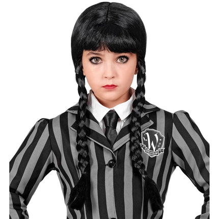 Wednesday Pruik Meisje van Widmann koop je bij Partywinkel