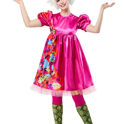 Dziwaczny różowy kostium Barbie