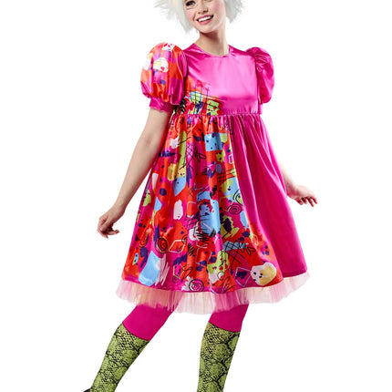 Dziwaczny różowy kostium Barbie