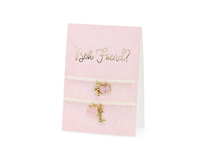 Wenskaart Best Friend Armbanden 14,8cm van Partydeco koop je bij Partywinkel