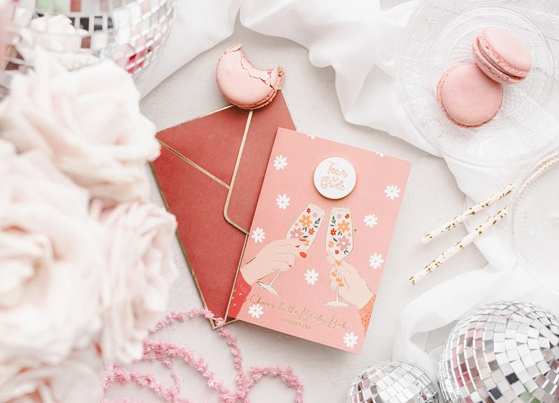 Wenskaart Team Bride 15cm van Partydeco koop je bij Partywinkel