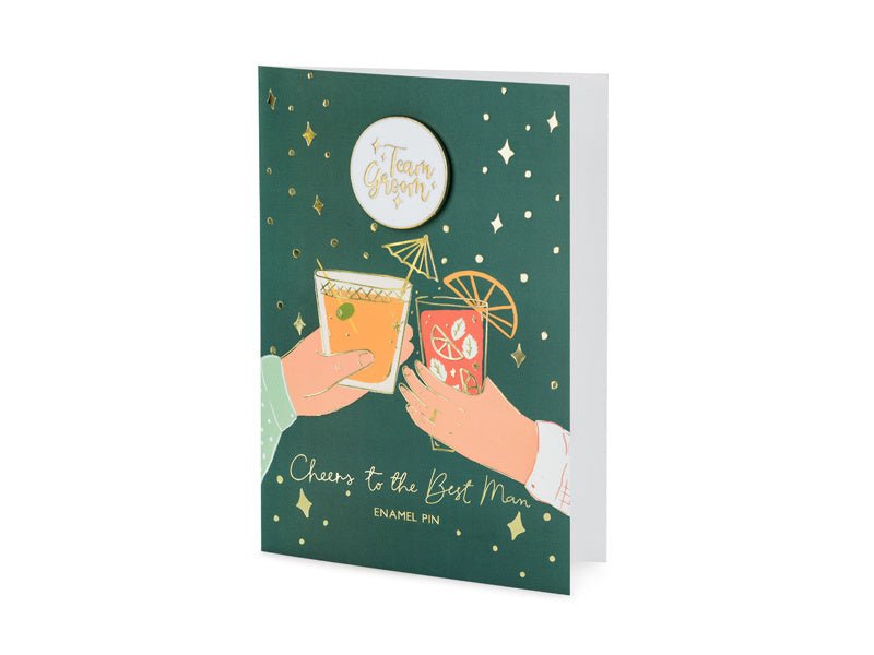 Wenskaart Team Groom 15cm van Partydeco koop je bij Partywinkel