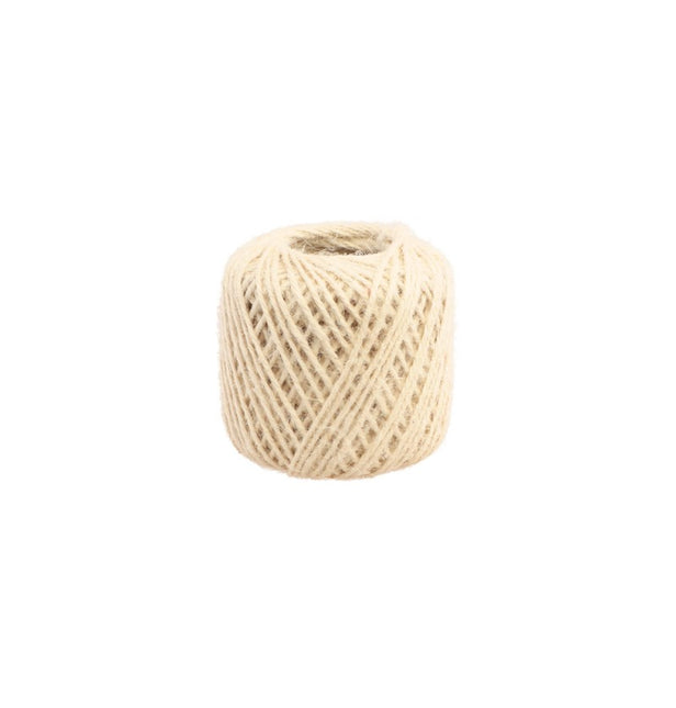 BIAŁA WSTĄŻKA JUTOWA 2 MM X 30 M