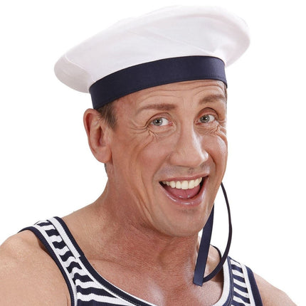 Wit Blauwe Pet Kapitein van Widmann koop je bij Partywinkel