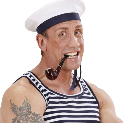 Wit Blauwe Pet Kapitein van Widmann koop je bij Partywinkel