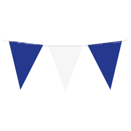 Wit Blauwe Slinger 10m - Partywinkel - 8716764245466