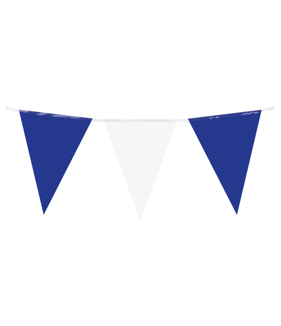 Wit Blauwe Slinger 10m - Partywinkel - 8716764245466