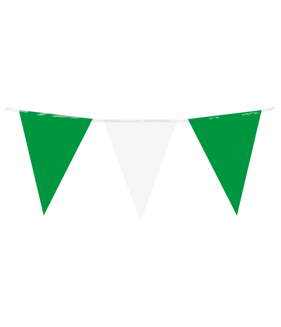 Wit Groene Slinger 10m - Partywinkel - 8716764245527