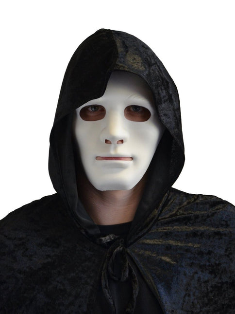 Wit Masker Pvc van Partychimp koop je bij Partywinkel