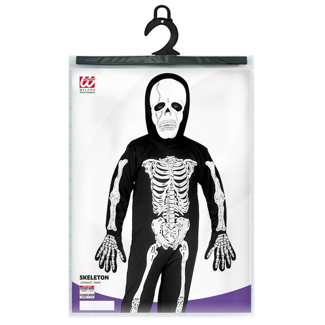 Wit Zwarte Kostuum Kind Skelet van Widmann koop je bij Partywinkel