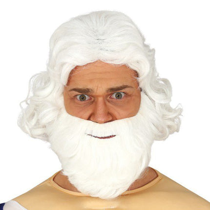 Witte Baard Pruik van Fiestas Guirca koop je bij Partywinkel