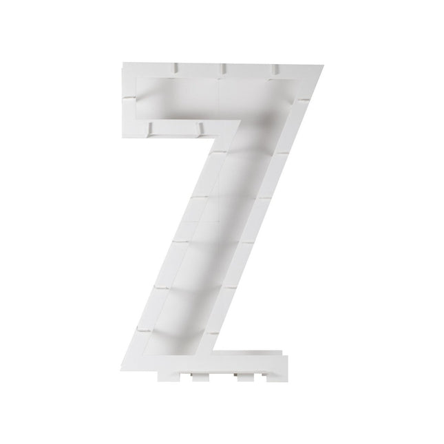 Witte Ballonnen Standaard 7 Jaar 81cm van Ginger Ray koop je bij Partywinkel