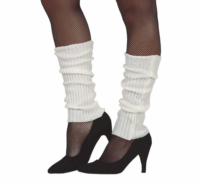 Witte Beenwarmers Neon van Fiestas Guirca koop je bij Partywinkel