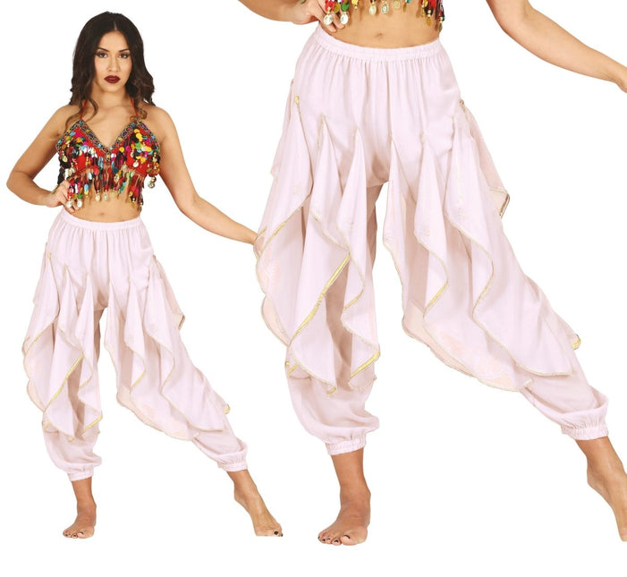 Witte Broek Buikdanseres - Partywinkel - 8434077272237