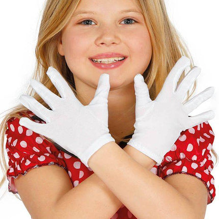 Witte Handschoenen Kind 2st - Partywinkel - 8434077165201
