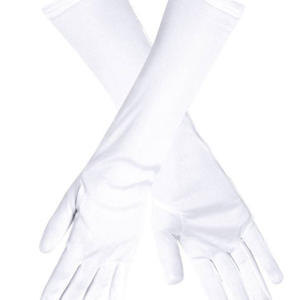 Witte Handschoenen Lang - Partywinkel - 8712026030917