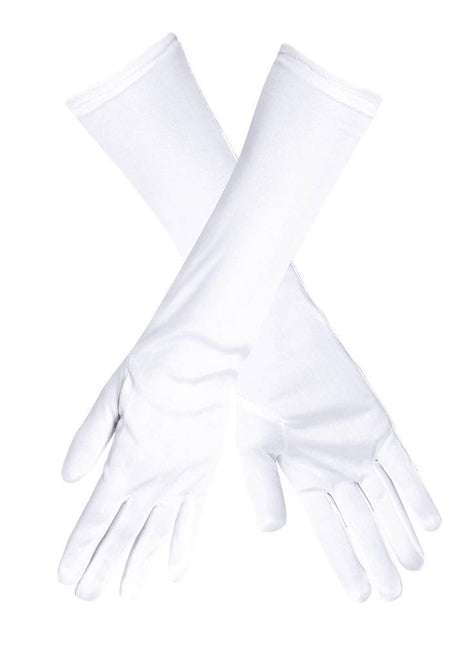 Witte Handschoenen Lang - Partywinkel - 8712026030917
