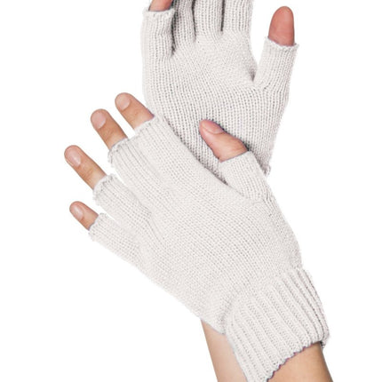 Witte Handschoenen Vingerloos van Wilbers & Wilbers koop je bij Partywinkel