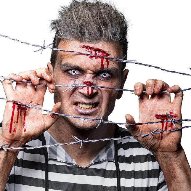 Witte Kleurlenzen Prikkeldraad van Boland koop je bij Partywinkel