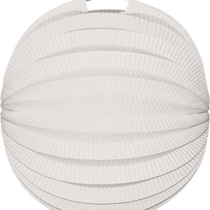 Witte Lampion Bol 23cm - Partywinkel - 8711319300089