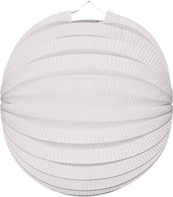 Witte Lampion Bol 23cm - Partywinkel - 8711319300089