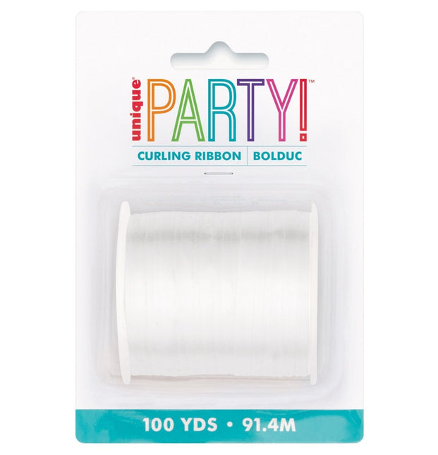 Witte Lint 91,4m van Unique koop je bij Partywinkel