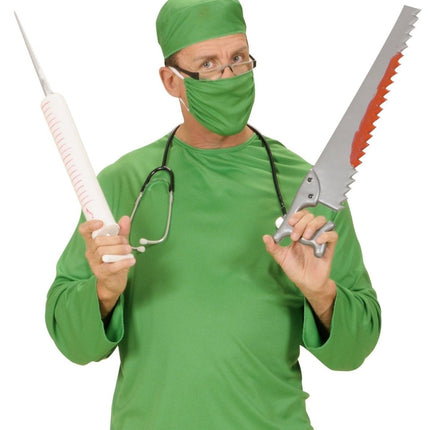 Witte Nep Spuit 55cm van Widmann koop je bij Partywinkel