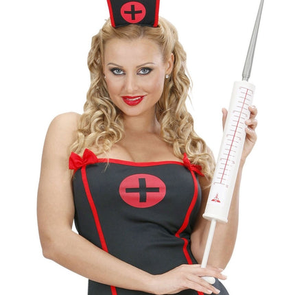 Witte Nep Spuit 55cm van Widmann koop je bij Partywinkel