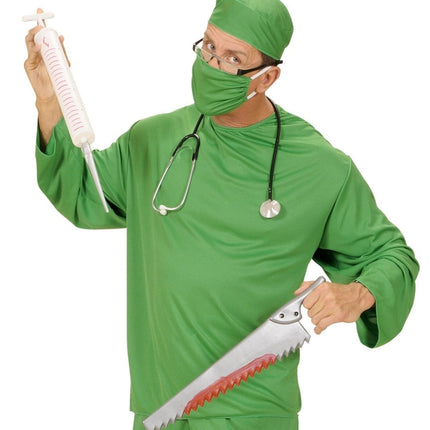 Witte Nep Spuit 55cm van Widmann koop je bij Partywinkel