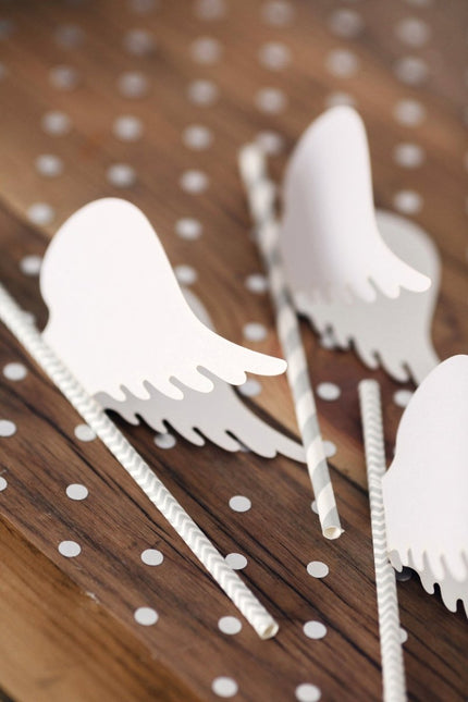 Witte Organza Stof Gouden Stippen 36cm 9m van Partydeco koop je bij Partywinkel